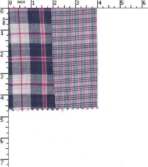 100% Cotton Yarn Dyed Double Cloth Medium Check
