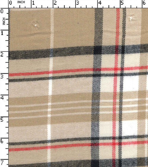 100% Viscose Yarn Dyed Twill Big Check