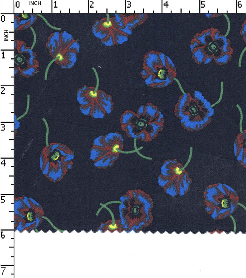 100% Cotton Printed Satin Flower