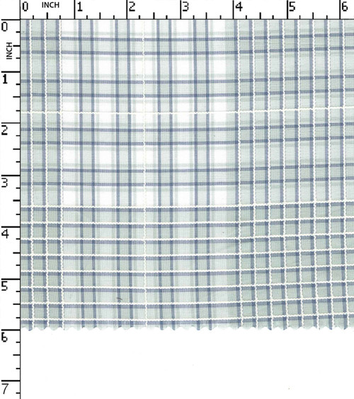 100% Cotton Yarn Dyed Dobby Medium Check
