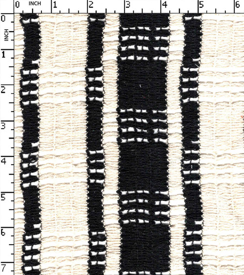 Cotton Poly Yarn Dyed Crochet Broad Stripe