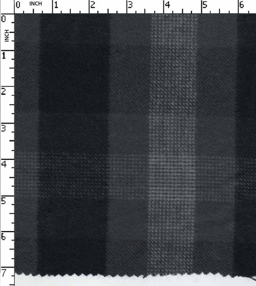 100% Cotton Yarn Dyed Twill Buffalo Checks Navy/Grey Brushed  Gsm-272 Mcc-602-Da