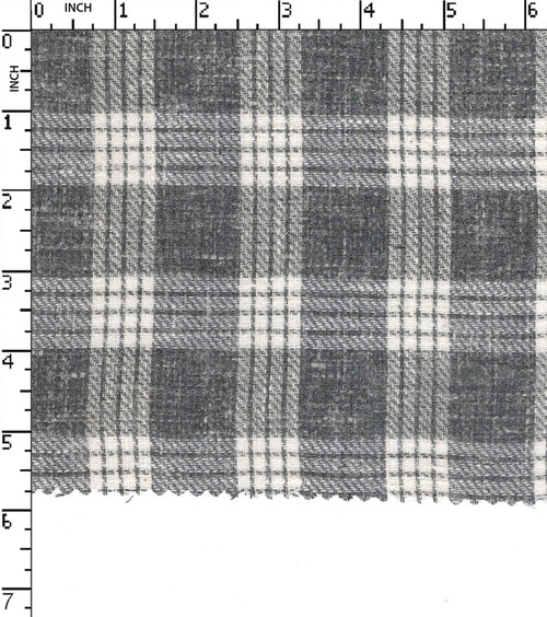 Recycled Fabric Yarn Dyed Twill Medium Check