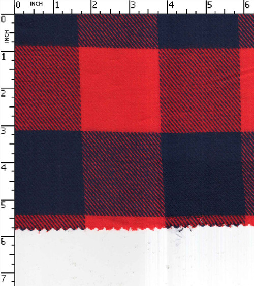 Recycled Fabric Yarn Dyed Twill Buffalo Check