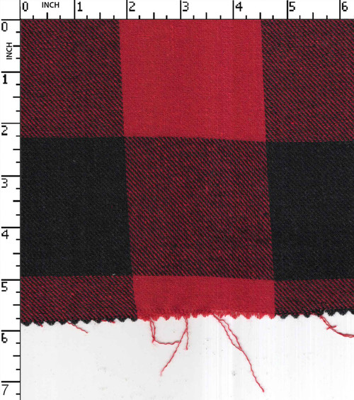 Recycled Fabric Yarn Dyed Twill Buffalo Check