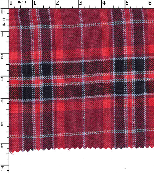 100% Viscose Yarn Dyed Twill Big Check
