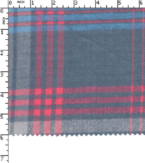 100% Cotton Yarn Dyed Twill Big Check