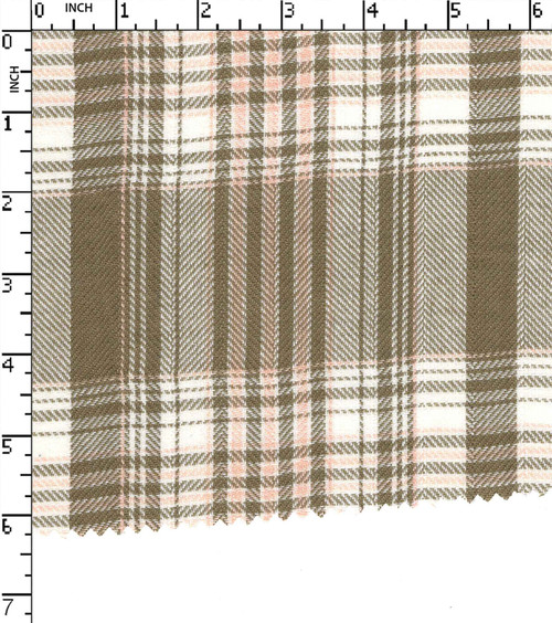 100% Cotton Yarn Dyed Herringbone Big Check