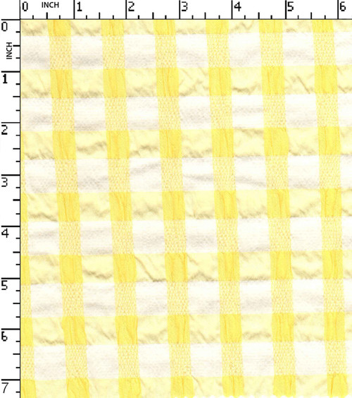 100% Cotton Yarn Dyd Seersucker Small Check