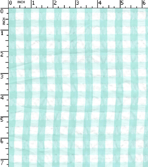 100% Polyester Yarn Dyd Seersucker Mini Check
