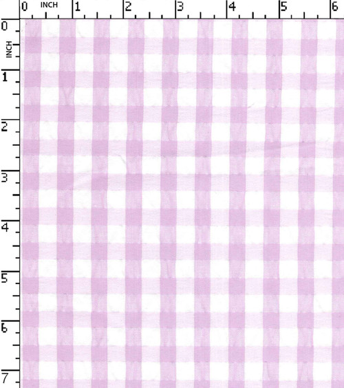 100% Polyester Yarn Dyd Seersucker Mini Check
