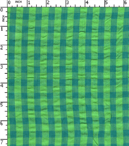 100% Cotton Yarn Dyd Seersucker Mini Check