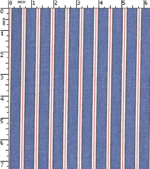 100% Cotton Yarn Dyed Plain Pencil Stripe