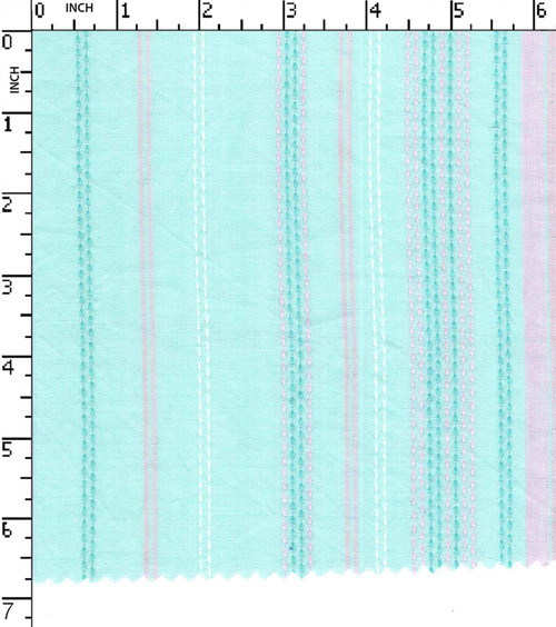 100% Cotton Yarn Dyed Dobby Stitiching Stripe