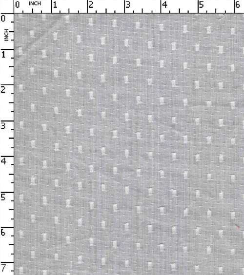 100% Cotton Bleached Dobby Butta With Jeera Dot