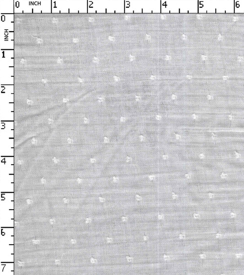 100% Cotton Bleached Dobby Swiss Dot