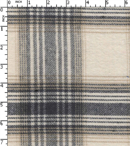 Cotton Poly Recycled Yarn Dyed Twill Plaid Check