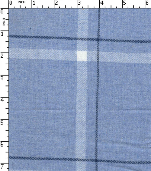 100% Cotton Yarn Dyed Twill Big Check