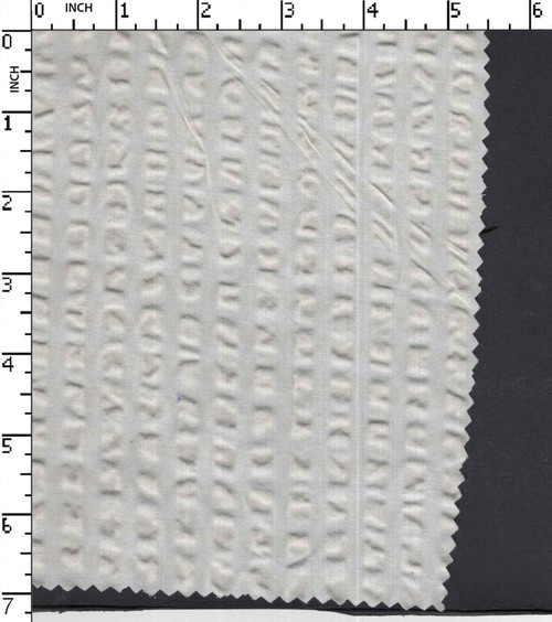 Cotton Viscose Solid Dyed Seersucker 6Mm Stripe