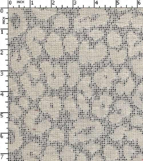 90% Cotton 10% Nylon Greige Lace Floral