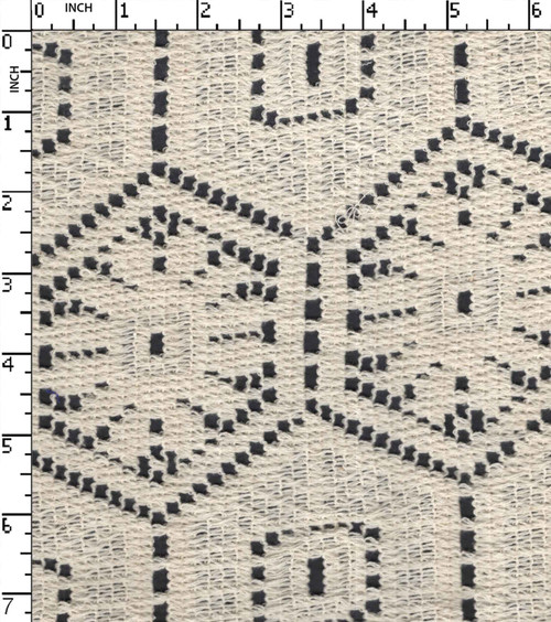 90% Cotton 10% Nylon Greige Lace Hexagon