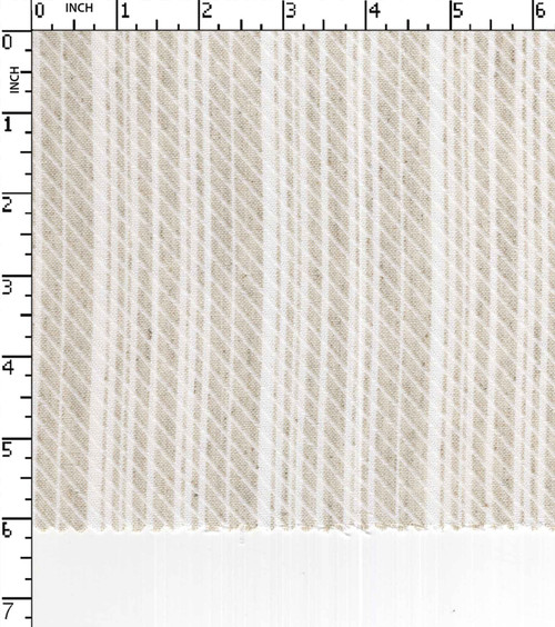 82% Cotton 17% Loycell 1% Linen Yarn Dyed Dobby Thin Thick Stripe