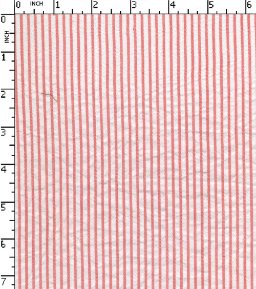 100% Cotton Yarn Dyed Seersucker 2Mm Stripe