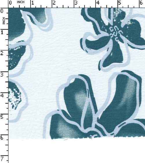 20% Nylon 80% Viscose Printed Plain Flowers