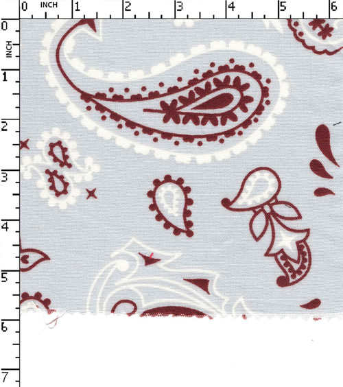 100% Cotton Printed Plain Paisley