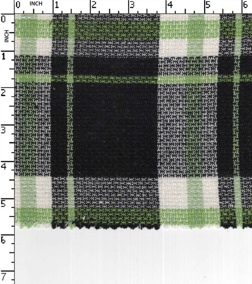 Cotton Poly Recycled Yarn Dyed Plain Big Check