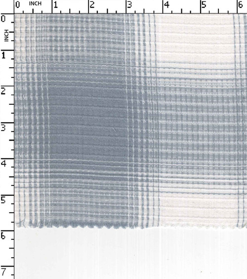 100% Cotton Yarn Dyed Dobby Rib Check