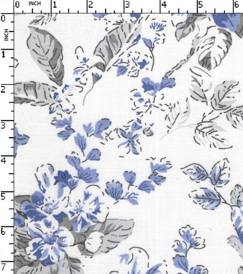 100% Cotton Printed Plain Flower With Leaf