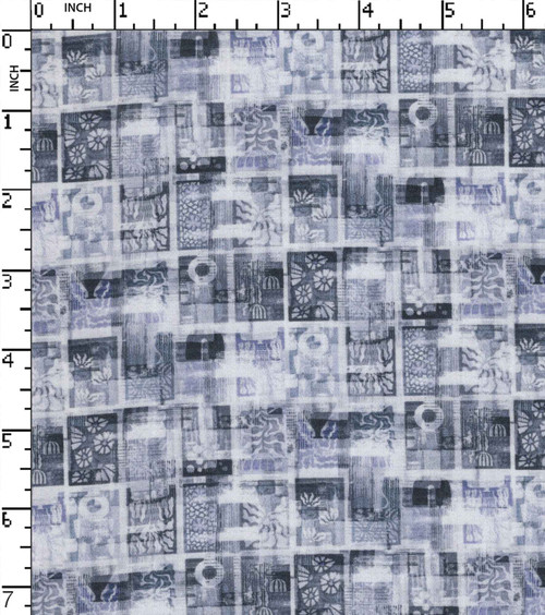 100% Cotton Printed Satin Abstarct