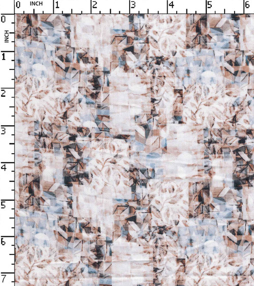 100% Cotton Printed Satin Abstarct