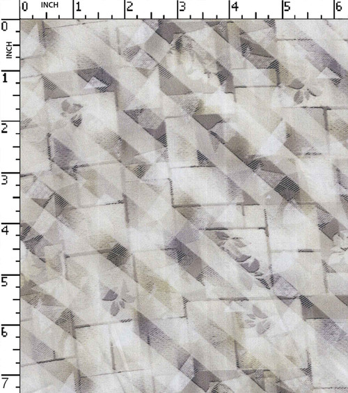 100% Cotton Printed Satin Abstract