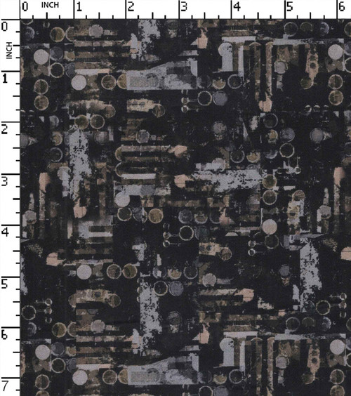 100% Cotton Printed Satin Abstract