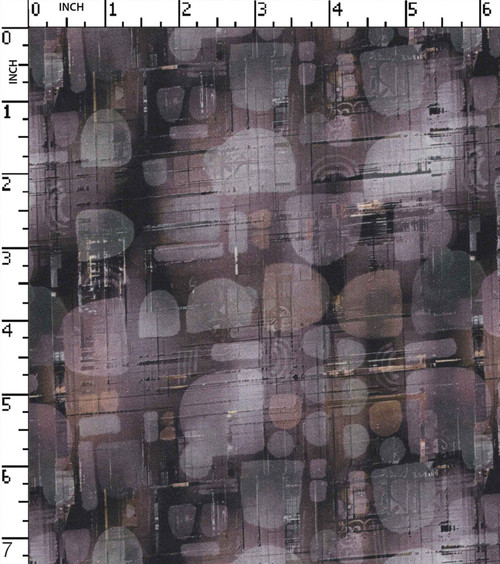 100% Cotton Printed Satin Abstract