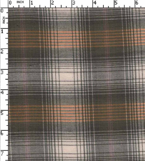 100% Cotton Yarn Dyed Twill Ombre Checks Olive/Beige/Yellow   Gsm-107 Wid-752-Da