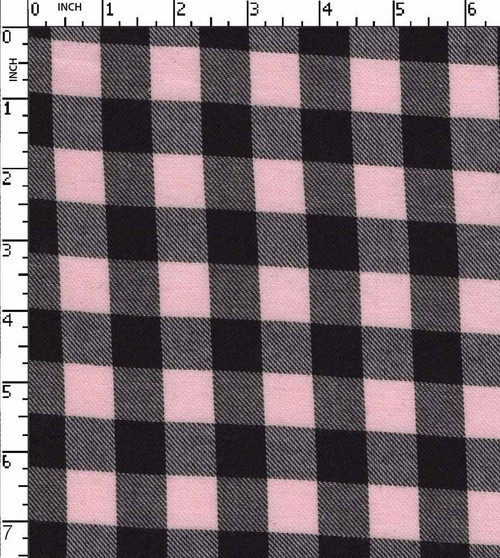 100% Cotton Yarn Dyed Twill Gingham Checks Brown/Pink   Gsm-107 Wid-758-Da