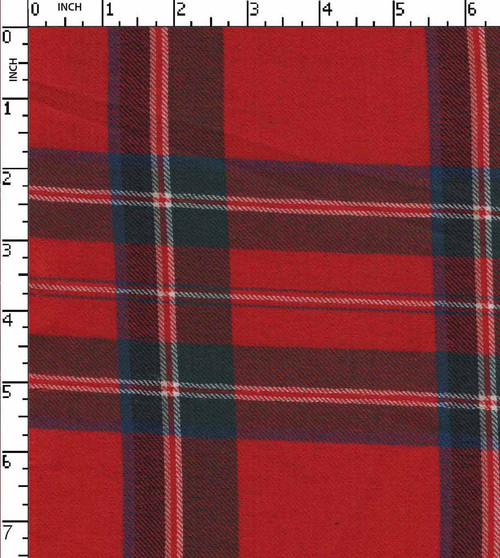 100% Cotton Yarn Dyed Twill Medium Checks Red/White/Green/Blue   Gsm-119 Wid-763-Da
