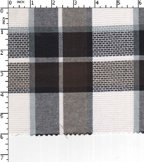 100% Cotton Yarn Dyed Dobby Big Check