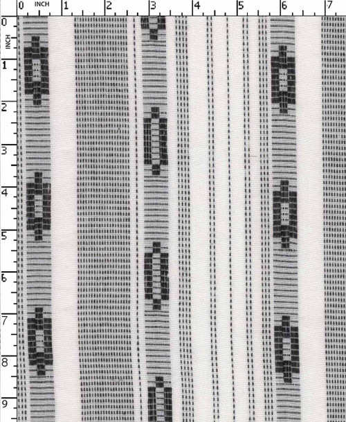 100% Cotton Yarn Dyed Jacquard Jacquard Stripe Off White/Black   Gsm-148 Ats-175-Ea