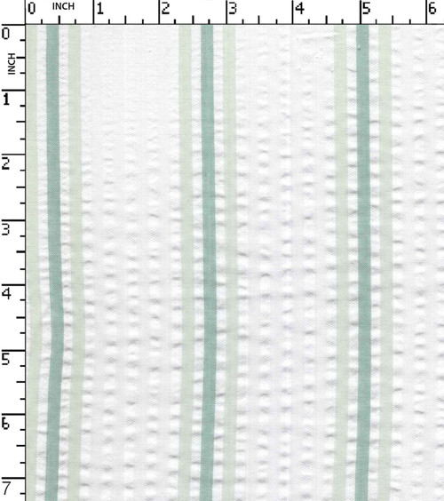 100% Cotton Yarn Dyed Seersucker 5Mm Stripe