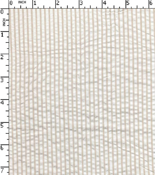 100% Cotton Yarn Dyed Seersucker 2Mm Stripe