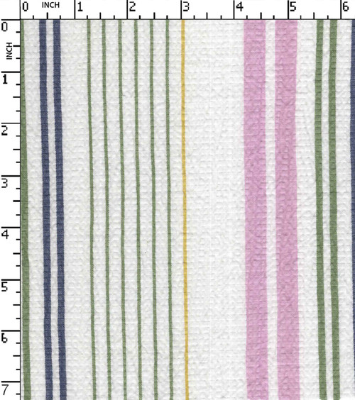 Cotton Nylon Yarn Dyed Dobby Thin Thick Stripe