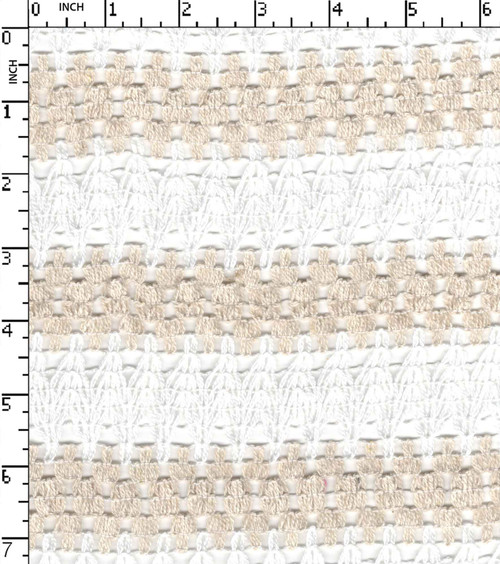 Polyester Cotton Yarn Dyed Crochet Zigzag