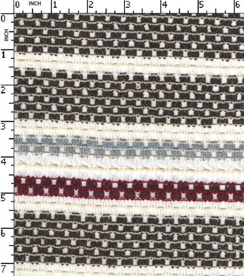 Polyester Cotton Yarn Dyed Crochet Horizontal Stripe