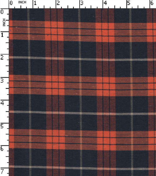 Cotton Poly Yarn Dyed Plain Medium Check