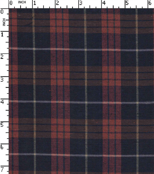 Cotton Poly Yarn Dyed Plain Medium Check