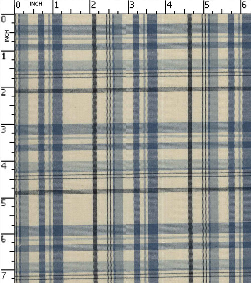 Cotton Poly Yarn Dyed Plain Big Check